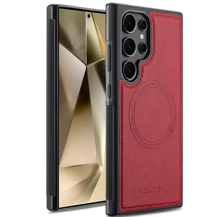 

For Samsung Galaxy S26 Ultra 5G LC.IMEEKE Magsafe Phone Case(Red)