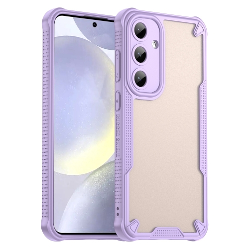 

For Samsung Galaxy S24+ 5G Armor Glaze PC Hybrid TPU Phone Case(Purple)