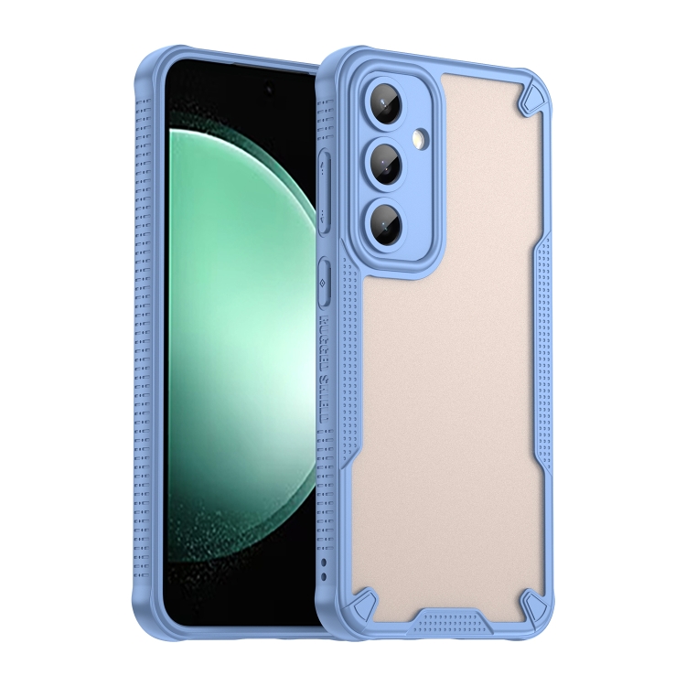 

For Samsung Galaxy S24 FE 5G Armor Glaze PC Hybrid TPU Phone Case(Blue)