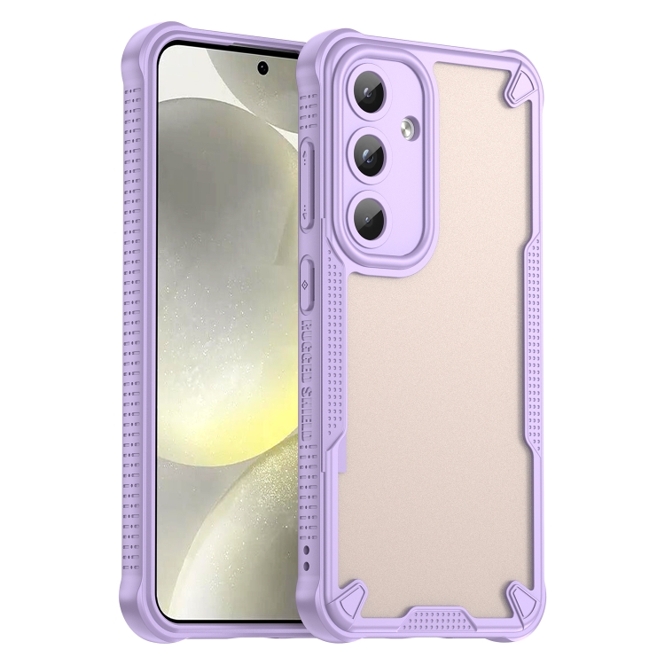 

For Samsung Galaxy S24 5G Armor Glaze PC Hybrid TPU Phone Case(Purple)