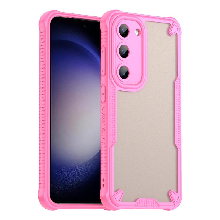 

For Samsung Galaxy S23+ 5G Armor Glaze PC Hybrid TPU Phone Case(Pink)