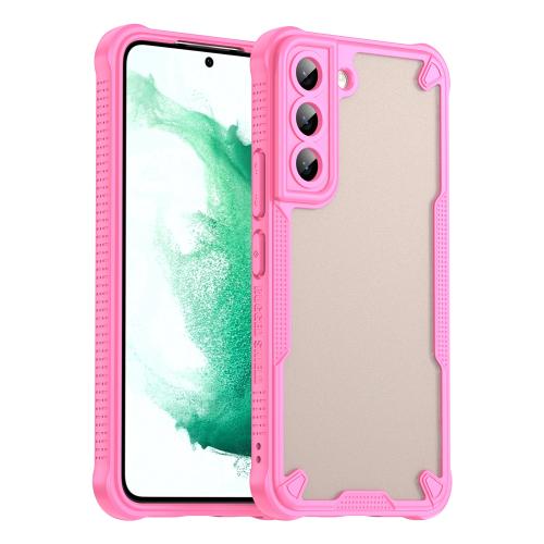 

For Samsung Galaxy S22 5G Armor Glaze PC Hybrid TPU Phone Case(Pink)