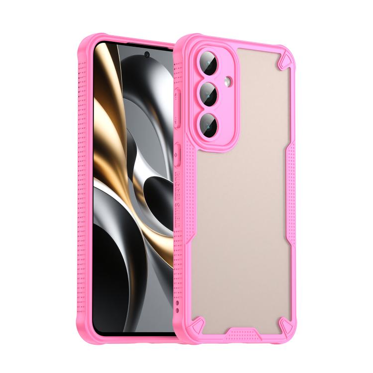

For Samsung Galaxy S25 FE 5G Armor Glaze PC Hybrid TPU Phone Case(Pink)