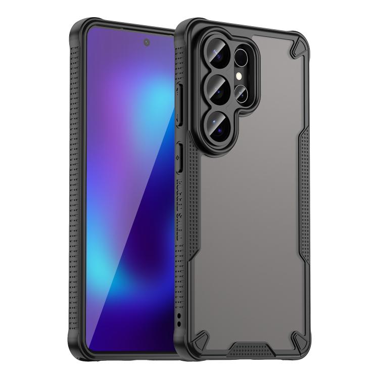 

For Samsung Galaxy S26 Ultra 5G Armor Glaze PC Hybrid TPU Phone Case(Black)