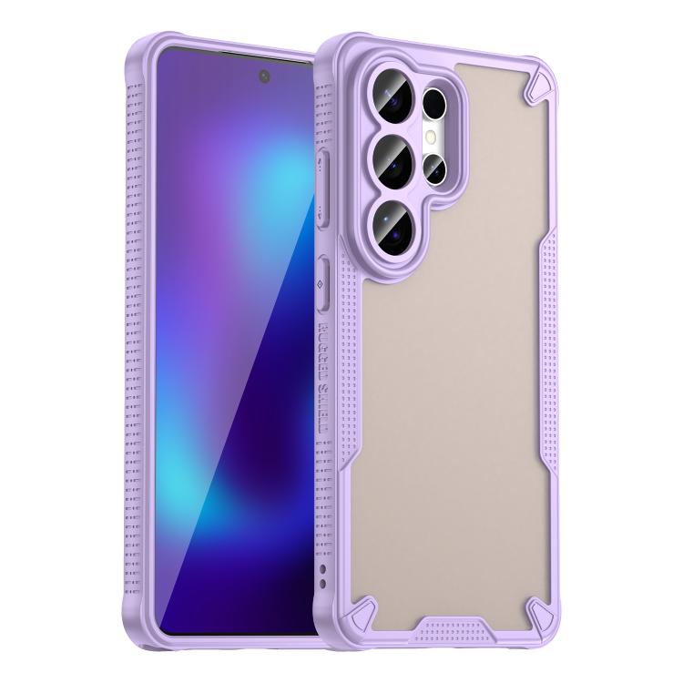 

For Samsung Galaxy S26 Ultra 5G Armor Glaze PC Hybrid TPU Phone Case(Purple)