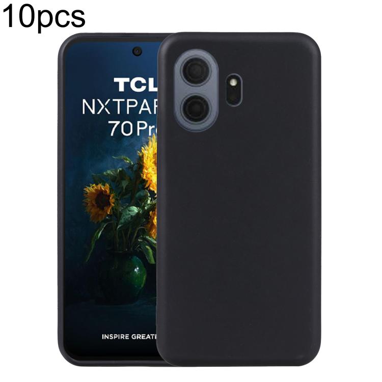 

For TCL NxtPaper 70 Pro 5G 10pcs TPU Phone Case(Black)
