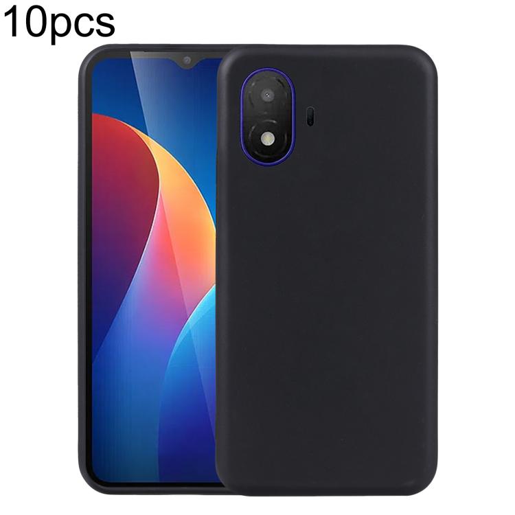 

For TCL K70 SE T453D 10pcs TPU Phone Case(Black)