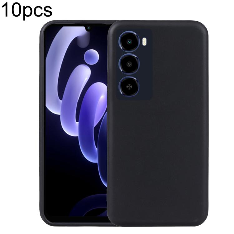 For Itel City 100 10pcs TPU Phone Case(Black) - Main Image