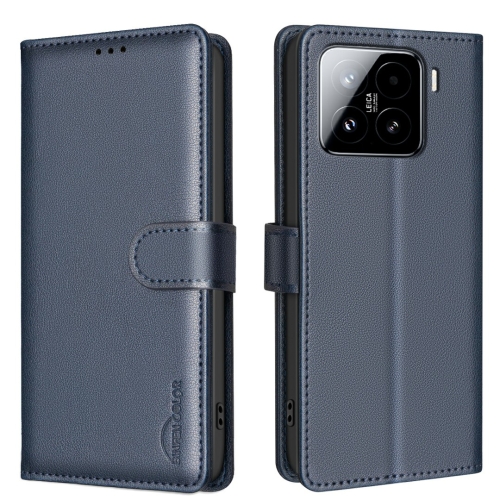 

For Xiaomi 15 Pro Litchi Texture RFID Anti-theft Leather Phone Case(Blue)