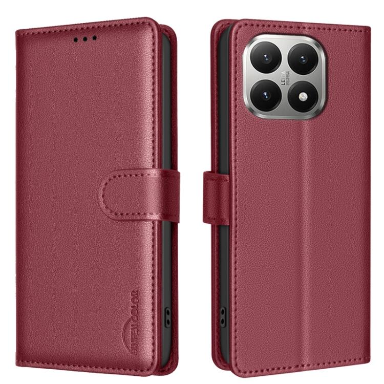 

For Xiaomi 15T 5G Litchi Texture RFID Anti-theft Leather Phone Case(Red)