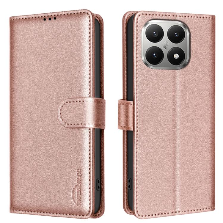 

For Xiaomi 15T 5G Litchi Texture RFID Anti-theft Leather Phone Case(Gold)