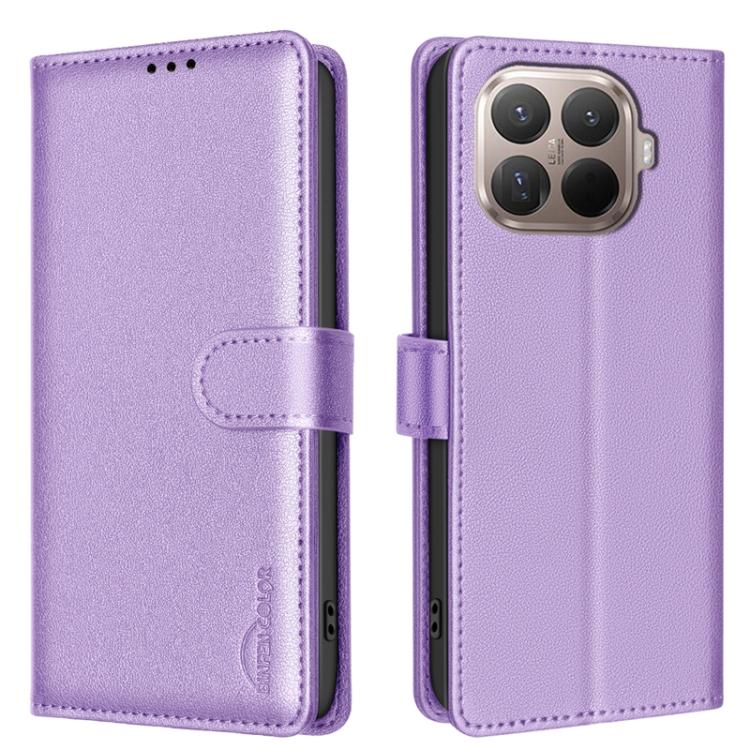 

For Xiaomi 15T Pro 5G Litchi Texture RFID Anti-theft Leather Phone Case(Purple)