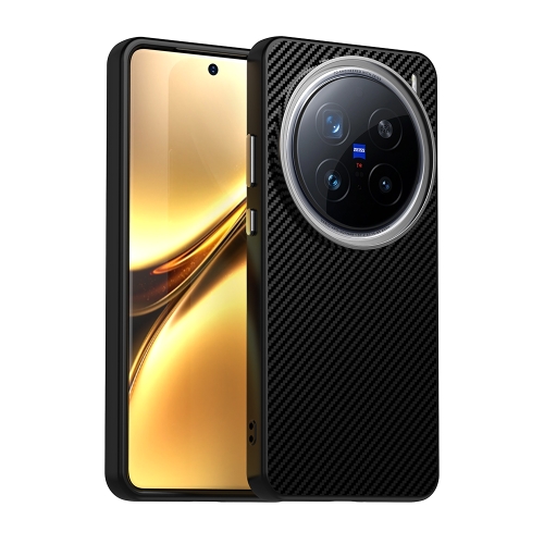 

For vivo X200 Pro Carbon Fiber Series IMD Phone Case(Black)
