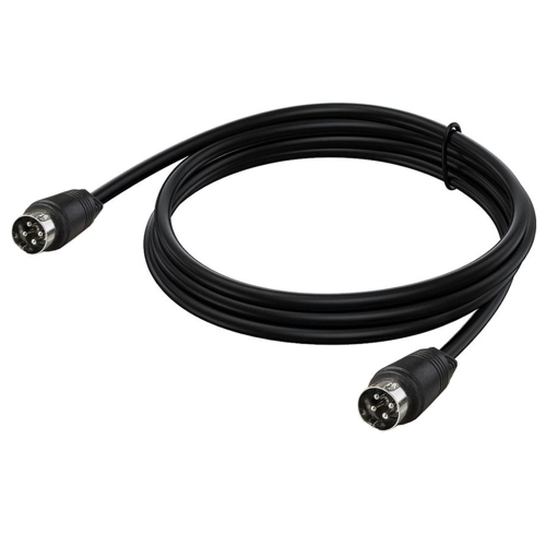 

MD DIN 4 Pin Male to Male AC/DC Power Audio Adapter Cable, Length:0.5m(Black)