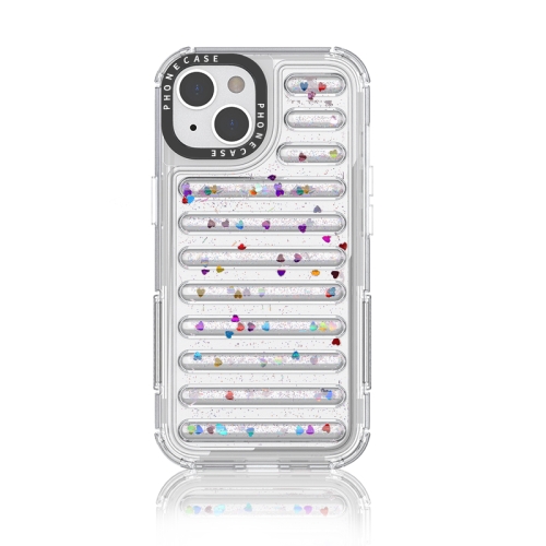 

For iPhone 14 / 13 Capsule Glitter TPU Hybrid PC Airbag Phone Case(Sequin)