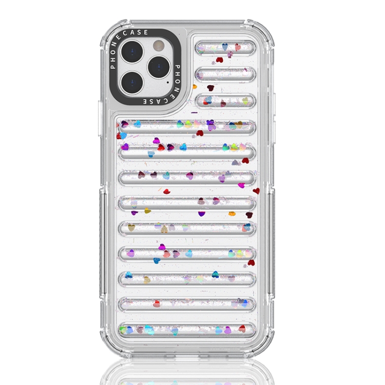 

For iPhone 11 Pro Max Capsule Glitter TPU Hybrid PC Airbag Phone Case(Sequin)