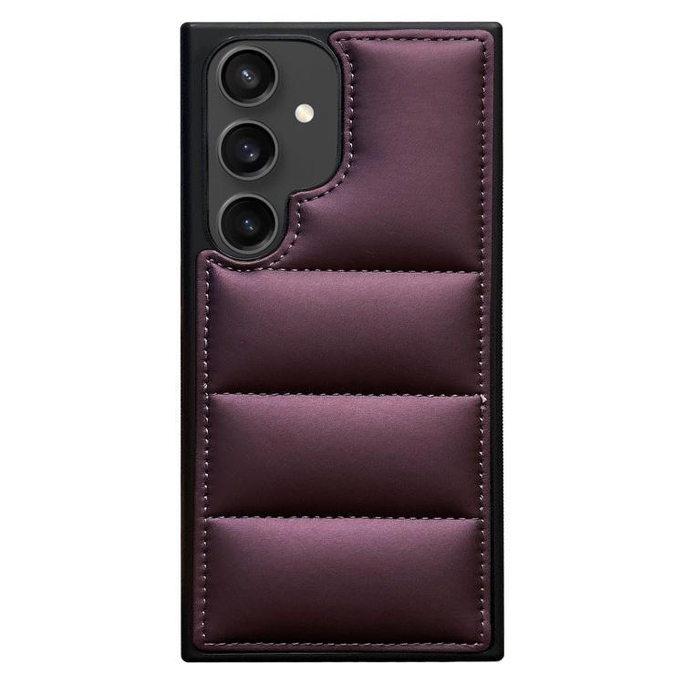 

For Samsung Galaxy S24 FE 5G Cotton Filling Eiderdown Airbag Phone Case(Purple)