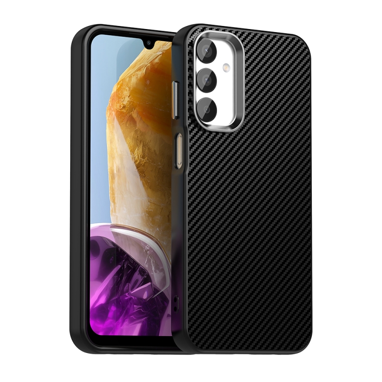 

For Samsung Galaxy C55 5G Carbon Fiber Series IMD Phone Case(Black)