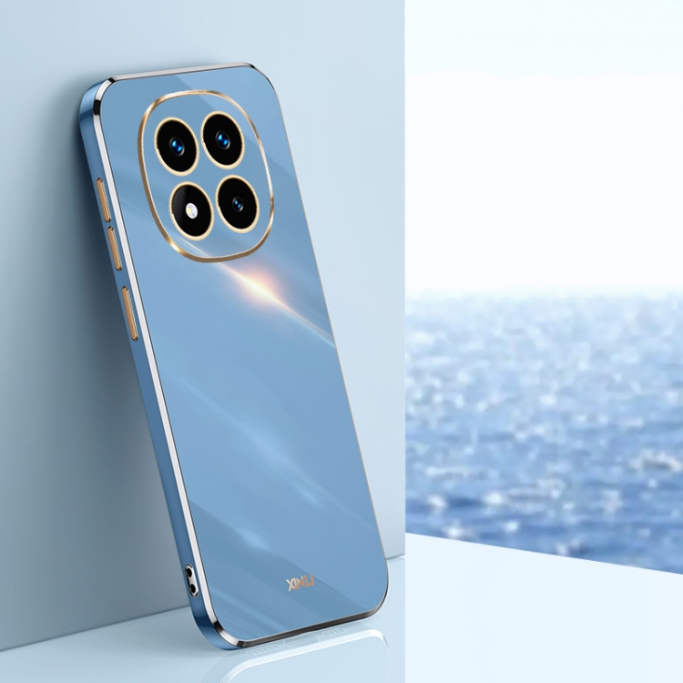 

For Redmi Note 14 Pro+ 5G XINLI Straight Edge 6D Electroplate TPU Phone Case(Celestial Blue)