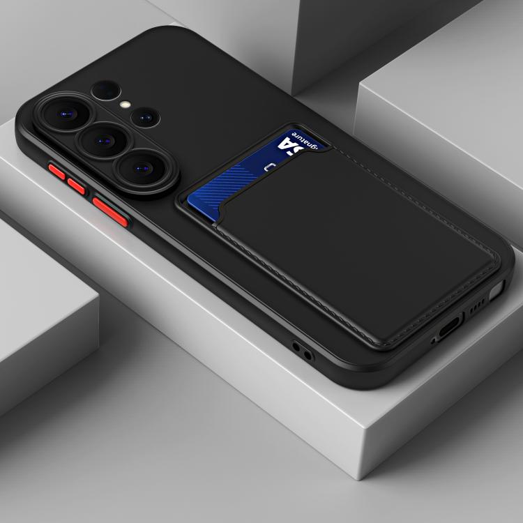 

For Samsung Galaxy S26 Ultra 5G Card Slot Design Shockproof TPU Phone Case(Black)