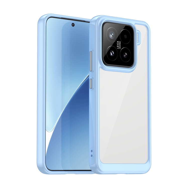 

For Xiaomi 15 Colorful Series Acrylic Hybrid TPU Phone Case(Blue)