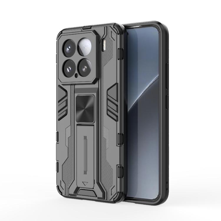 

For Xiaomi 15 5G Supersonic PC + TPU Holder Phone Case(Black)