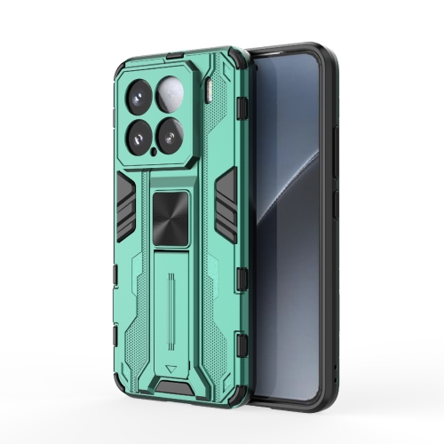 

For Xiaomi 15 5G Supersonic PC + TPU Holder Phone Case(Green)