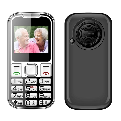 

D63 Elder Keypad Phone, 2.2 inch, 6800mAh, 21 Keys, SOS, FM, Dual SIM, GSM, Plug:EU Plug(Black)