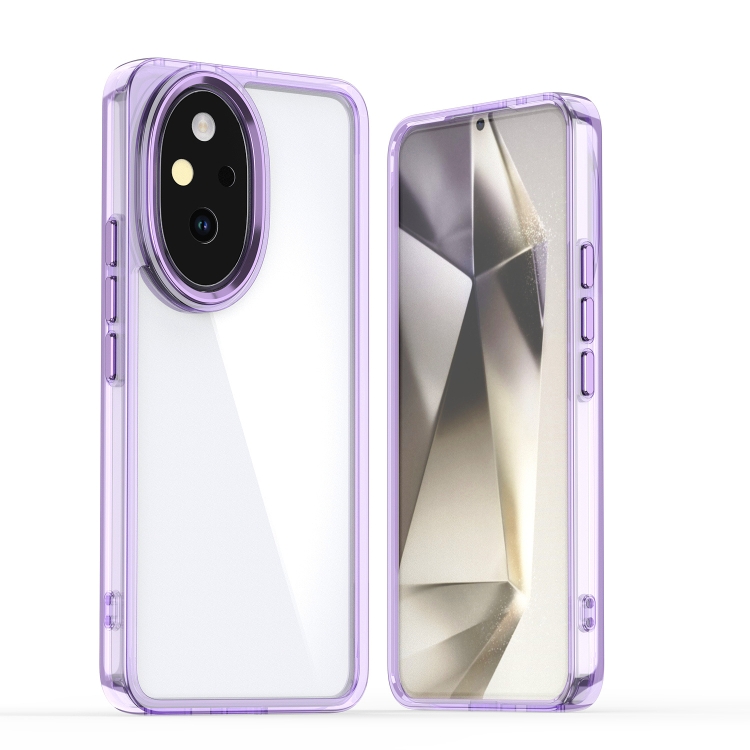 

For Honor 200 Shine High Transparency Acrylic Phone Case(Purple)