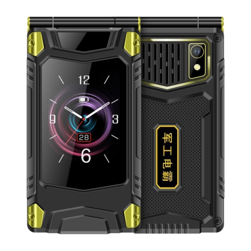 

M7+ 4G Dual Screen Flip Elder Rugged Phone, 2.8 inch Inner, 2.4 inch Outer, 6800mAh Battery, 24 Keys, Flashlight, Network: 4G, Dual SIM, SOS, Plug:EU Plug(Black)