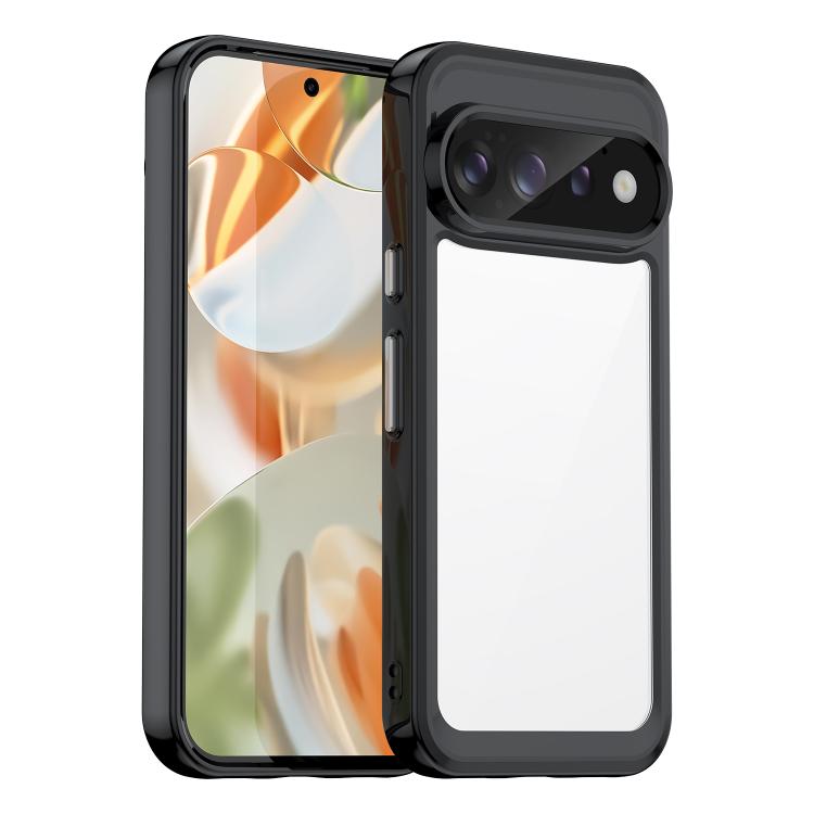 For Google Pixel 11 Colorful Series Acrylic Hybrid TPU Phone Case(Black)