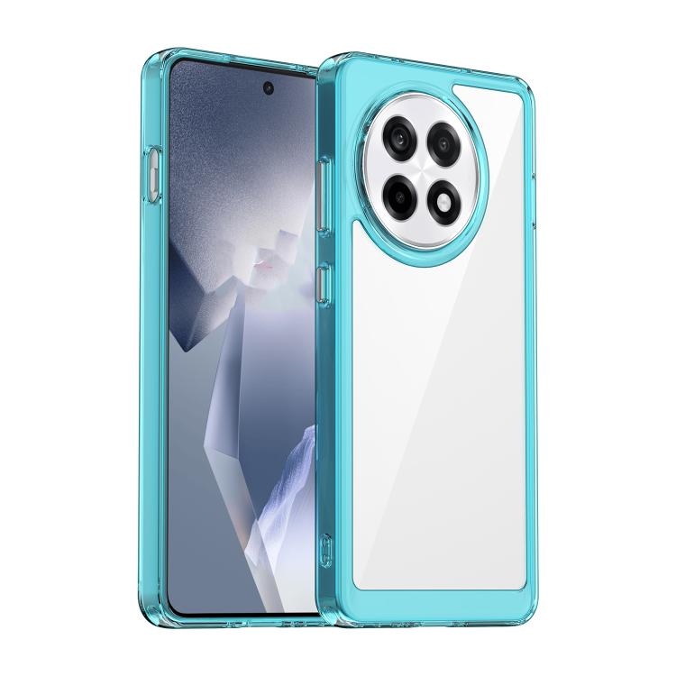 

For OnePlus Ace 5 Pro 5G Colorful Series Acrylic Hybrid TPU Phone Case(Transparent Blue)