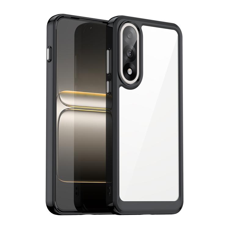 

For OnePlus Ace 5 Ultra Colorful Series Acrylic Hybrid TPU Phone Case(Black)