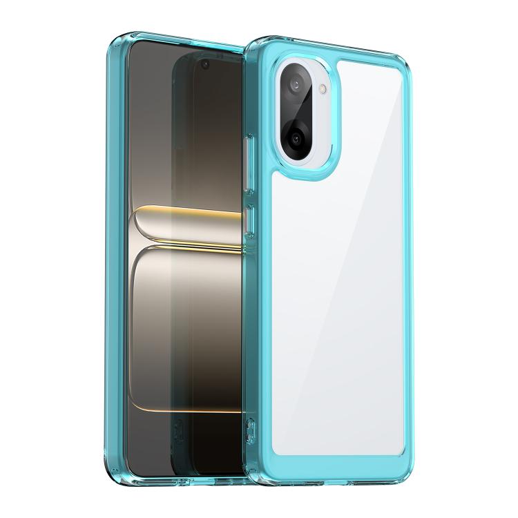 

For OnePlus Nord CE5 5G Colorful Series Acrylic Hybrid TPU Phone Case(Transparent Blue)