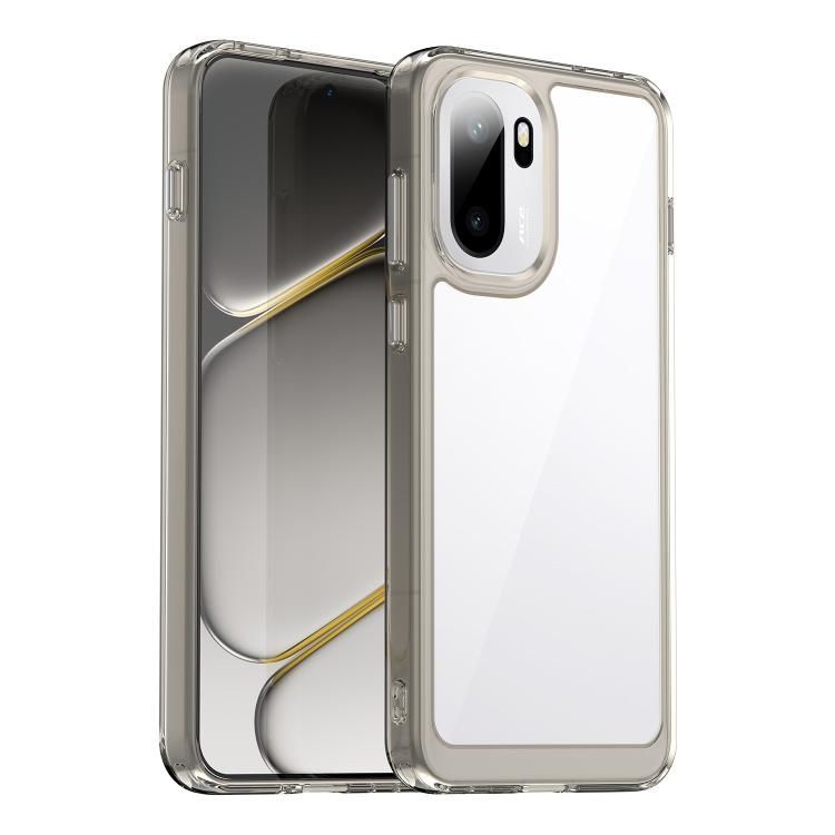 For OnePlus Ace 6 5G Colorful Series Acrylic Hybrid TPU Phone Case(Transparent Grey)