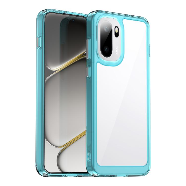

For OnePlus Ace 6 5G Colorful Series Acrylic Hybrid TPU Phone Case(Transparent Blue)