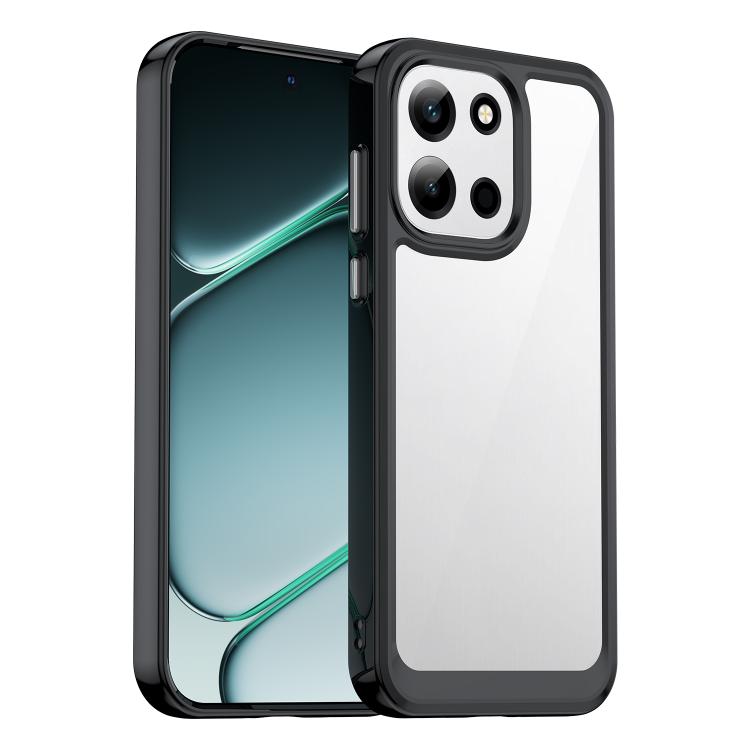 

For OnePlus Nord 6 5G Colorful Series Acrylic Hybrid TPU Phone Case(Black)
