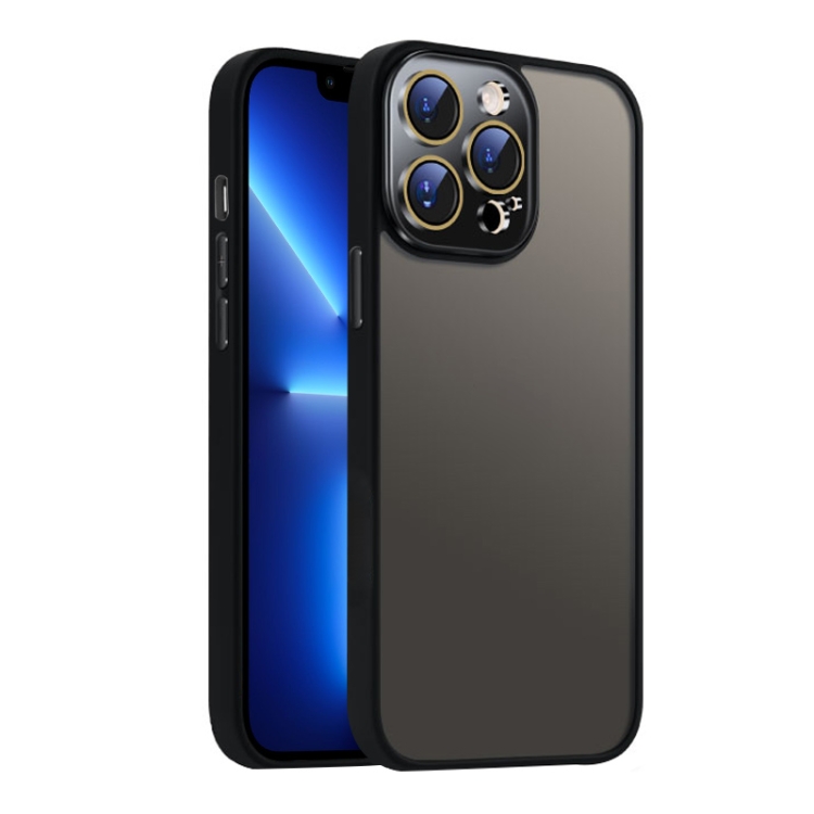 

For iPhone 13 Pro Max Nano Semi-transparent Frosted Skin Feel Phone Case(Black)