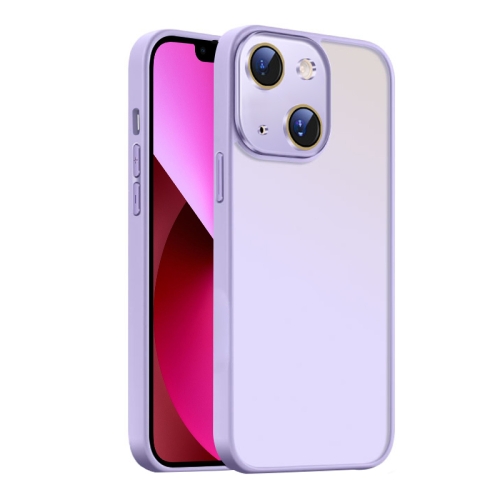 

For iPhone 13 Nano Semi-transparent Frosted Skin Feel Phone Case(Lilac Purple)