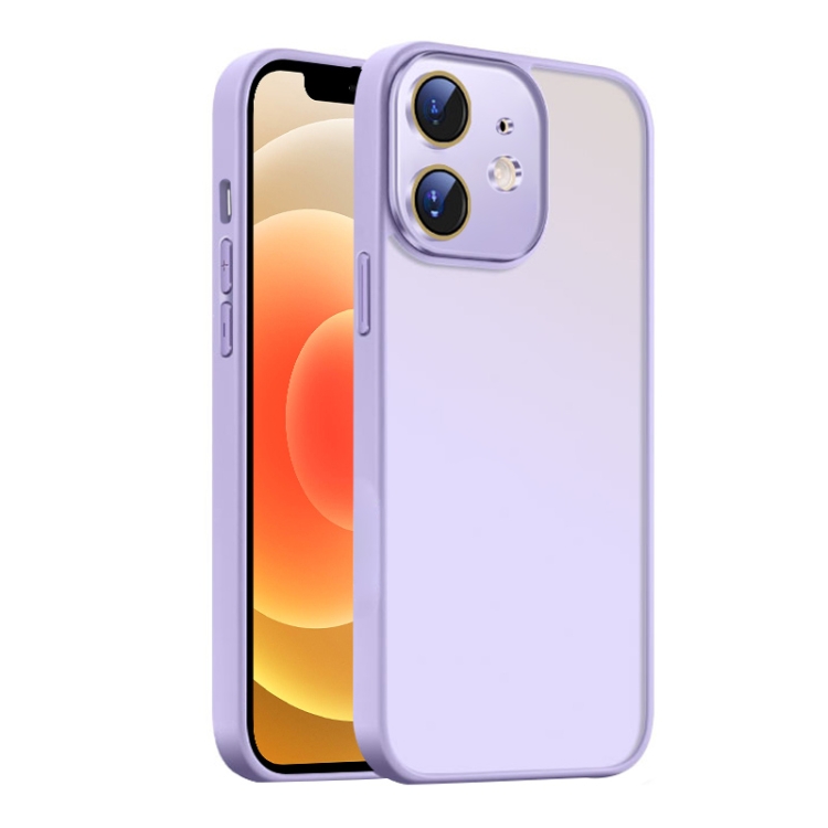 

For iPhone 11 Nano Semi-transparent Frosted Skin Feel Phone Case(Lilac Purple)