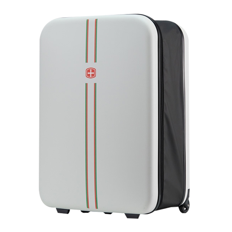 

20 inch Foldable Portable Trolley Luggage Suitcase(White)