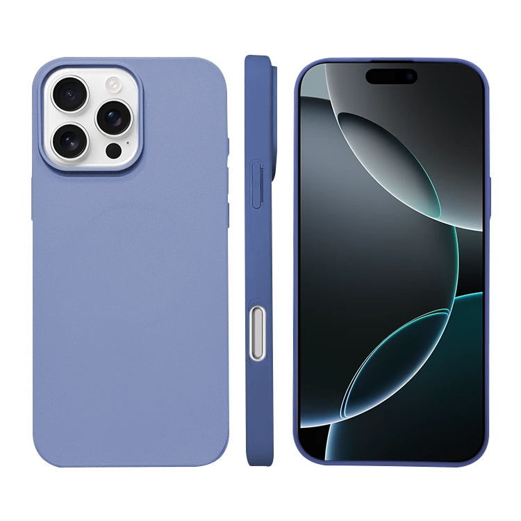 

For iPhone 16 Pro Max Liquid Silicone Phone MagSafe Case(Lavender)