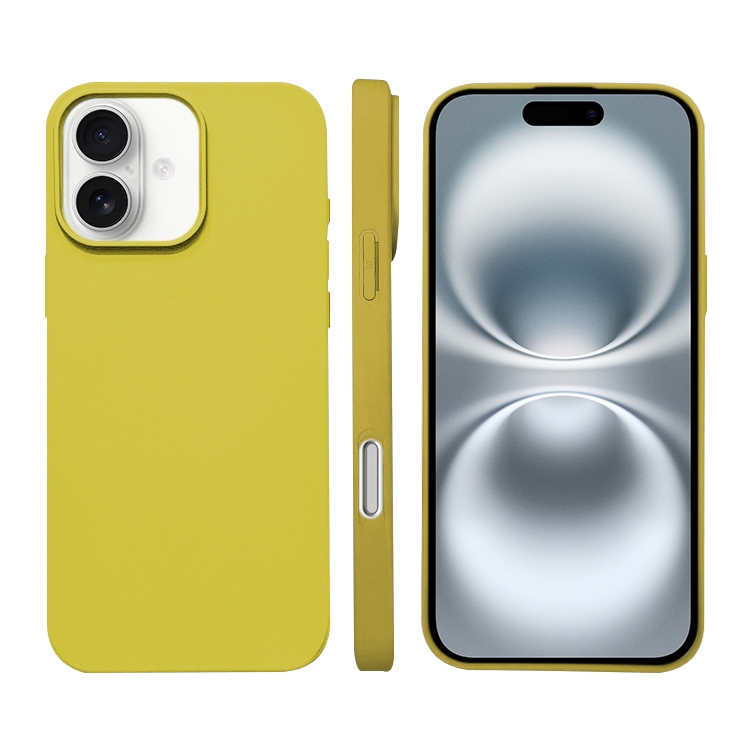 

For iPhone 16 Plus Liquid Silicone Phone MagSafe Case(Yellow)
