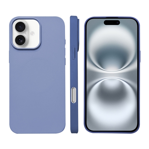 

For iPhone 16 Liquid Silicone Phone MagSafe Case(Lavender)