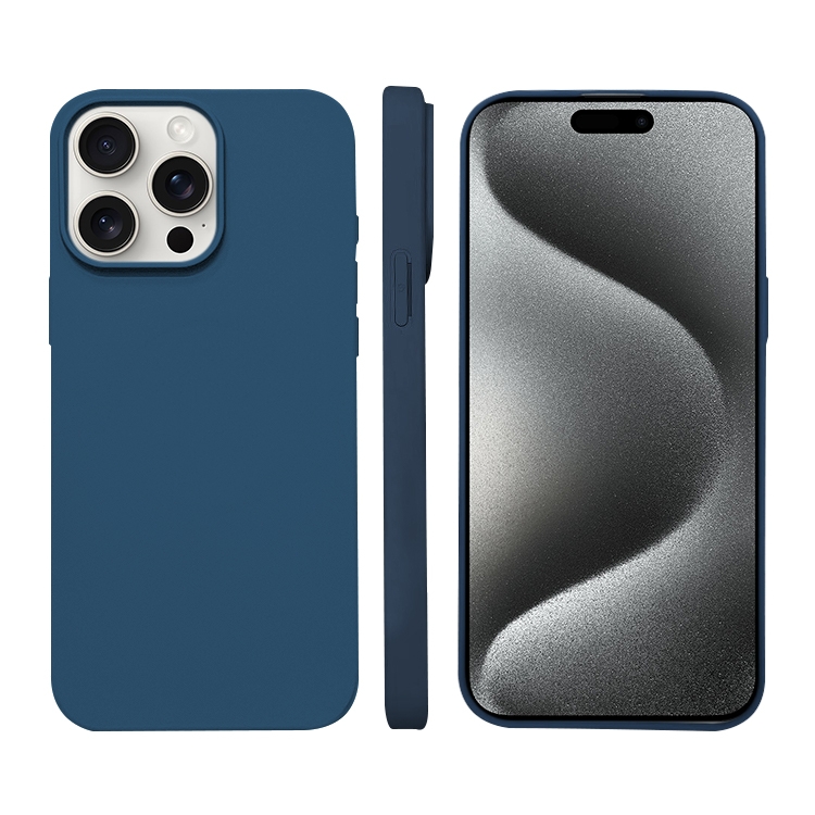 

For iPhone 15 Pro Max Liquid Silicone Phone MagSafe Case(Royal Blue)