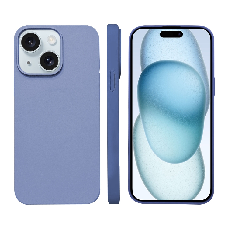 

For iPhone 15 Liquid Silicone Phone MagSafe Case(Lavender)