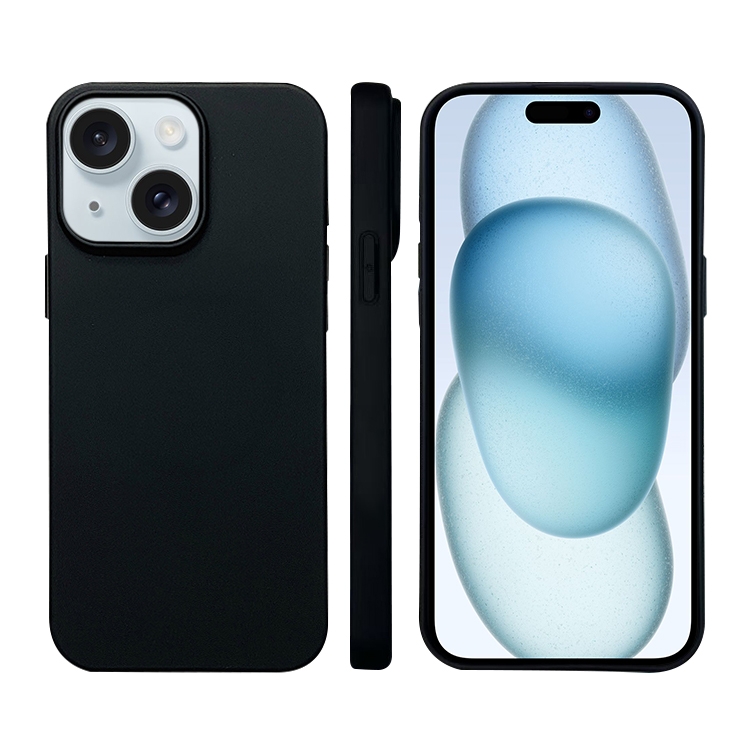 

For iPhone 15 Liquid Silicone Phone MagSafe Case(Black)