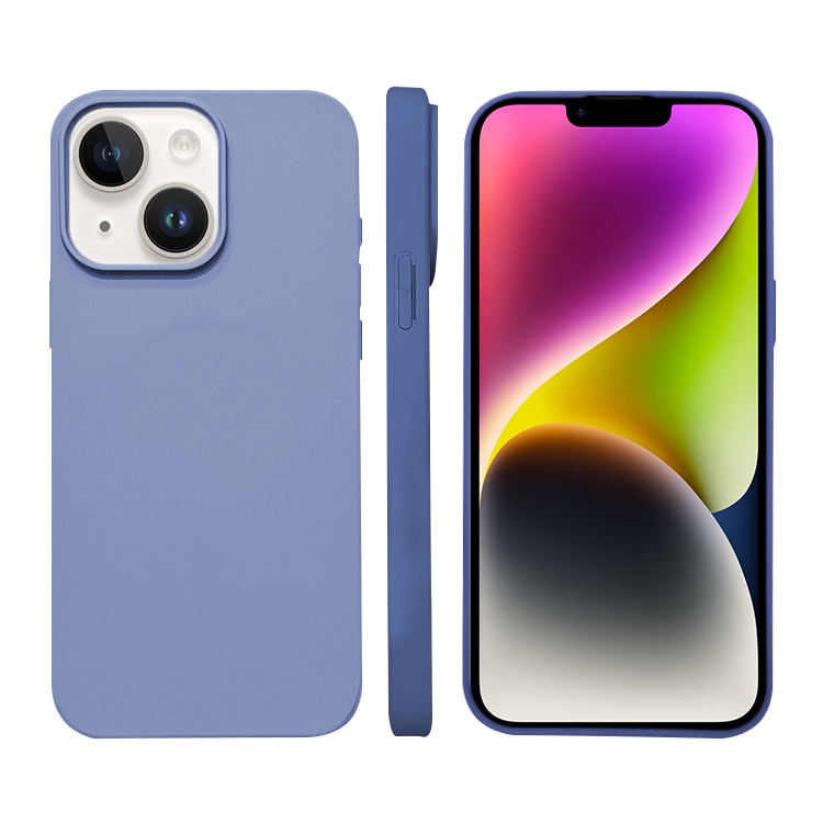 

For iPhone 14 Liquid Silicone Phone MagSafe Case(Lavender)