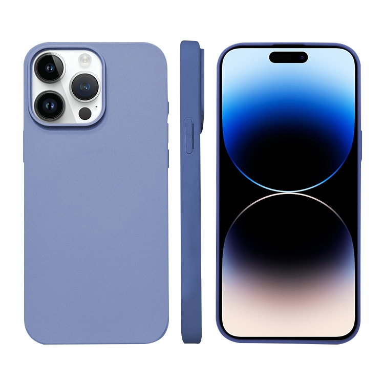 

For iPhone 14 Pro Max Liquid Silicone Phone MagSafe Case(Lavender)