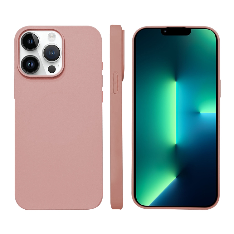 

For iPhone 13 Pro Liquid Silicone Phone MagSafe Case(Pink)